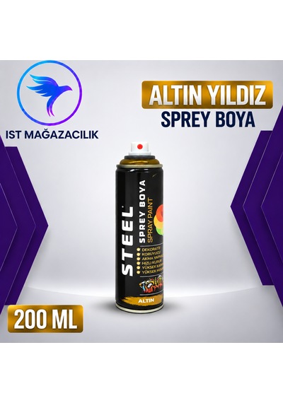İst Steel Sprey Boya Altın 200 Ml 0310 Altın Yaldız