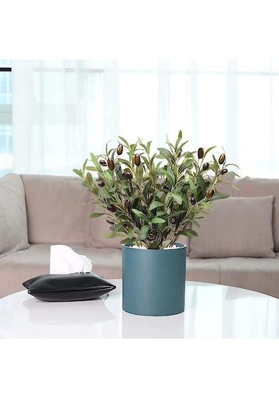 Yapay Zeytin Dalı 45cm 4 Meyveli Yapay Çiçek