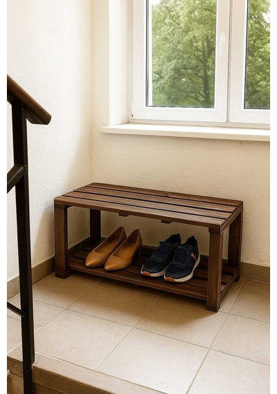Çok Amaçlı Ahşap Bench Kahverengi Kahverengi