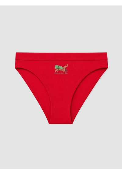 Lcw Young Kırmızı Baskılı Bikini Külot 3'lü