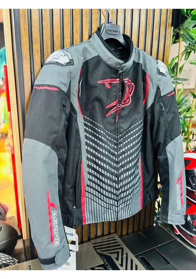 Bering 0069 Gang 4 Mevsim Motosiklet Montu Siyah-gri-kırmızı