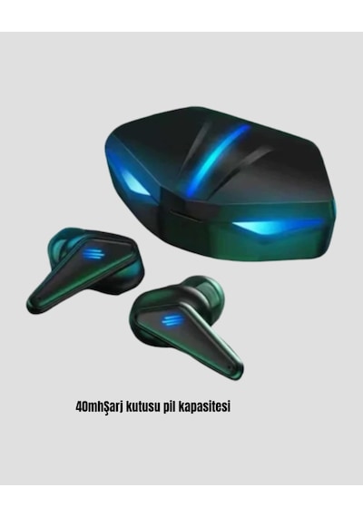 Oyuncu Bluetooth Kulaklık Tam Kablosuz Stereo Led Işıklı Diğer