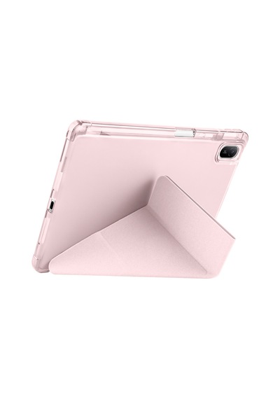 Huawei Matepad 11 İnç Uyumlu Standlı Uyku Modlu Kalemlikli Trifolding Fuchsia Tablet Kılıfı Kılıf