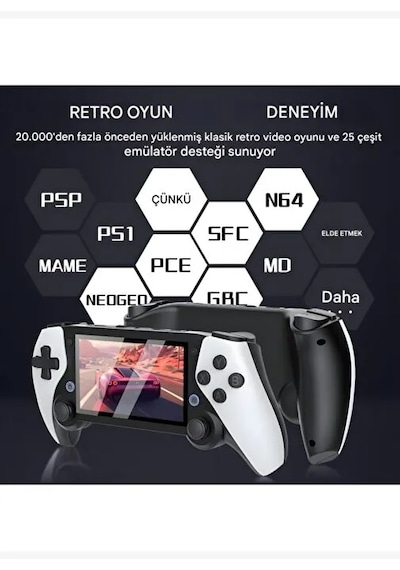 M25 Hdmı Çıkışlı Taşınabilir Retro Oyun Konsolu - 20.000+ Dahili Oyunlu El Atarisi