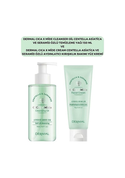 Dermal Cıca X Mide Centella Asiatica Özlü Temizleme Yağı Ve Yüz Kremi