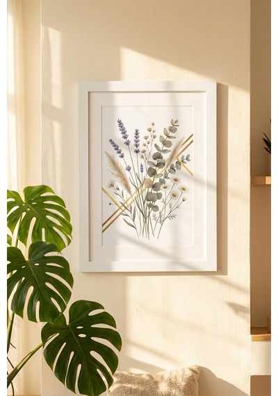 Porsima 4411 Beyaz PVC Modern Dekoratif Cam Fotoğraf Çerçevesi Masa Duvar Fotoğraf Çerçevesi 21x29,7cm