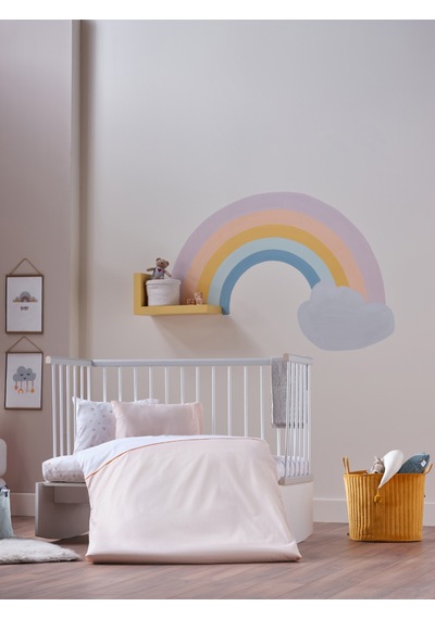 Doqu Home Nakışlı Bebek Nevresim Takımı Akvaryum Bebek - Somon Çok Renkli