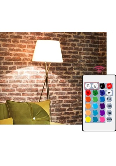 Ct-4058 9w Rgb-w Led Ampul Uzaktan Kumandalı 64 Renk E27 Duy Renk Değiştiren Led Ampul 7 Metre Algılama Mesafeli