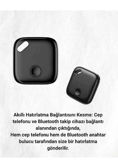 İos Uyumlu Smart Tag Uzun Pil Ömrü Bul Uygulaması İle Entegre Akıllı Takip Cihazı