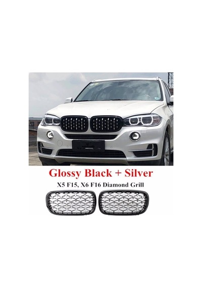 Bmw X5 F15 Çift Şeritli Ön Panjur Izgara 2014-2018 Arası Diamond