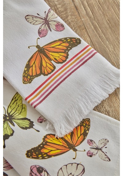 Karaca Home Butterfly %100 Pamuk 2 Parça Mutfak Havlusu 200.22.11.0071