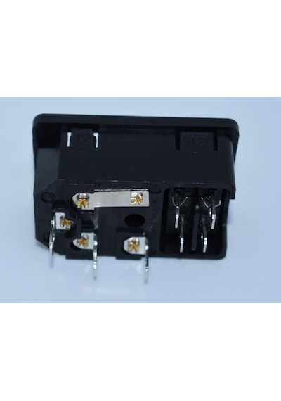 On/Off Switch Tırnaklı 250 Volt 10A Soketli ve Sigortalı