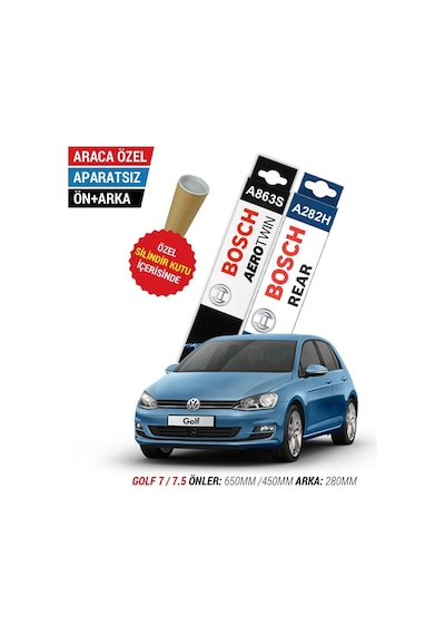 Bosch Aerotwin VW Golf 7 / 7.5 Ön Arka Silecek (2012-2020)