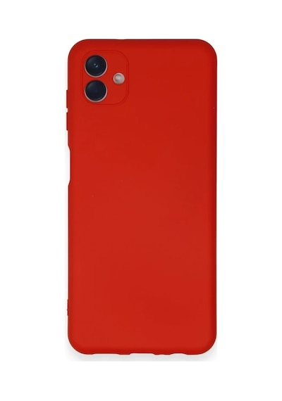 Samsung Galaxy Uyumlu. A04 Kılıf Nano İçi Kadife Silikon - Kırmızı