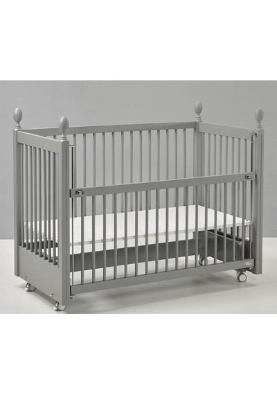 Meltem Kids Kral Sallanır Ahşap Anne Yanı Beşik 60 x 120 CM Gri