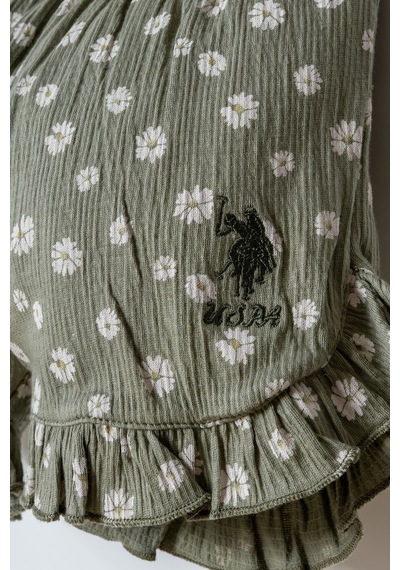 U.s. Polo Assn. Kız Bebek Beyaz Şort Takım 5274-50113 Beyaz