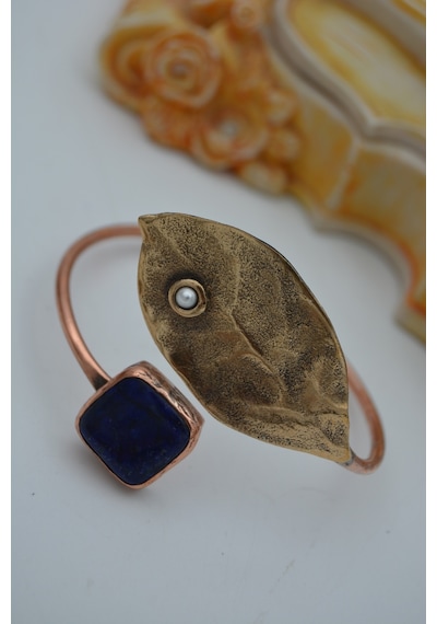 Stoneage Lapis Lazuli Taşlı Tasarım Bilekik Çok Renkli