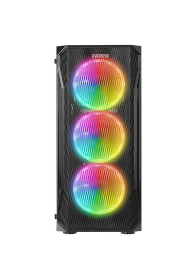 4x Rgb Fanlı Gaming Bilgisayar Kasası - Yüksek Hava Akışı, Modern Tasarım, Sessiz Fan