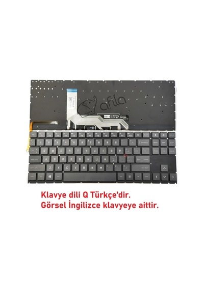 Omen 15-en1012nt 434m4ea Notebook Klavyesi Siyah Tr Işıklı