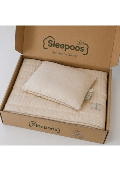 Sleepoos Pamuk Bebek Yastık ve Yorgan Takımı