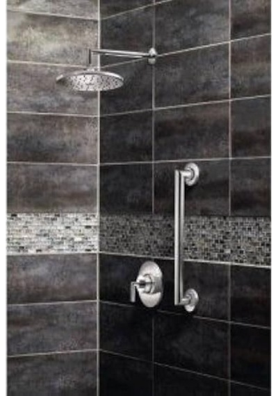 Moen Arris Fırçalanmış Nikel 14 İnç Rainshower Düz Duş Kolu Ve Fl Diğer