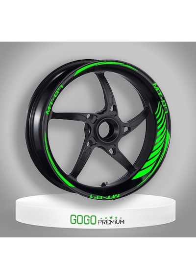 Reflektör Kırmızı Yamaha Mt-07 Uyumlu Racıng 1 Set Jant Şeridi