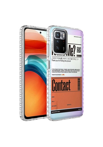 Smcase Xiaomi Redmi 10 2022 Kılıf Desenli Elegans Serisi Siliko