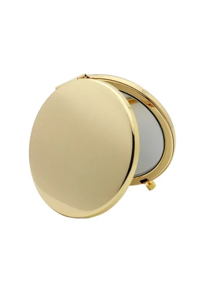 Promosyon Yuvarlak Cep Aynası Gold Renk