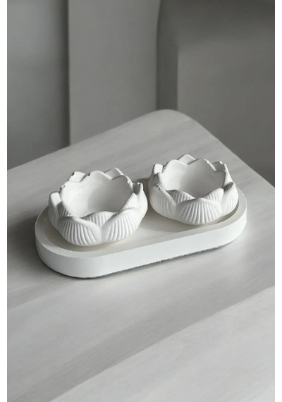 Bernami Vazo Pinterest 2'li Lotus Çiçeği Dekoratif Tabak & Kase + Oval Tabak Diğer
