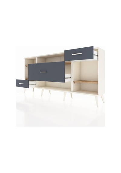 Arges Konsol 4 Raflı 3 Çekmeceli 176x30x83 Aytaşı-çam/antrasit Çam/antrasit Arges Konsol 4 Raflı 3 Çekmeceli 176x30x83 Aytaşı-çam/antrasit Çam/antrasit