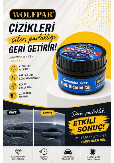 Çizik Giderici Cila Süngerli