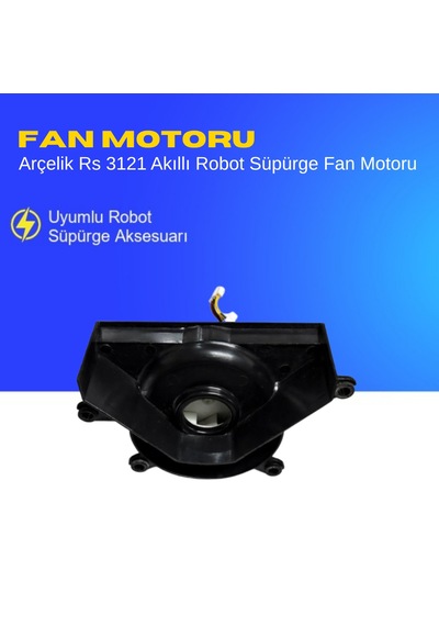 Arçelik Rs 3121 Akıllı Robot Süpürge Fan Motoru Aksesuarları Yedek Parça