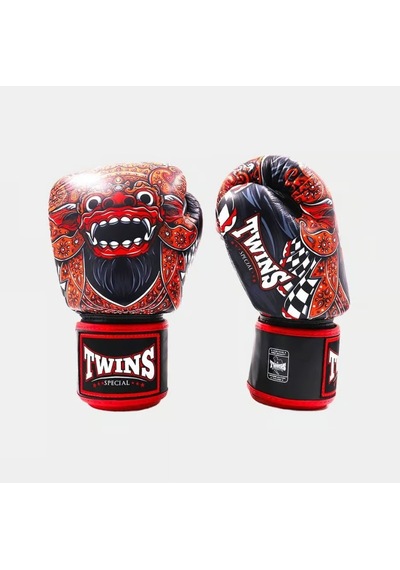 Twins Fbgvl3-59 Barong Boks Eldiveni Deri Muay Thai Eldiveni Siyah