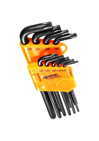 Rico Torx Allen Anahtar Uzun Boy 9 Parça