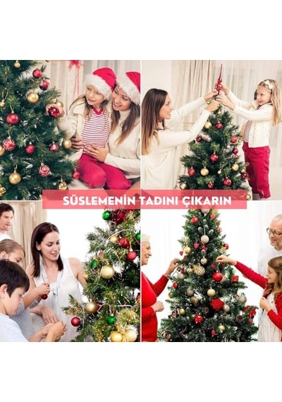 Ağacı Yıldızı Kurdelalı Merry Christmas Yazılı Yılbaşı Süsü Diğer