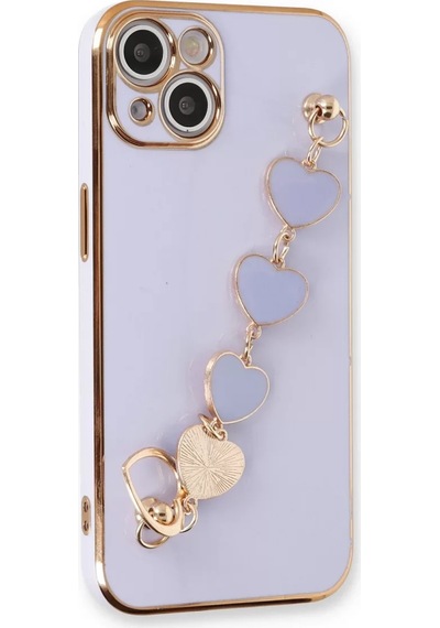 Newface Apple İphone 14 Kılıf Esila Silikon - Lila