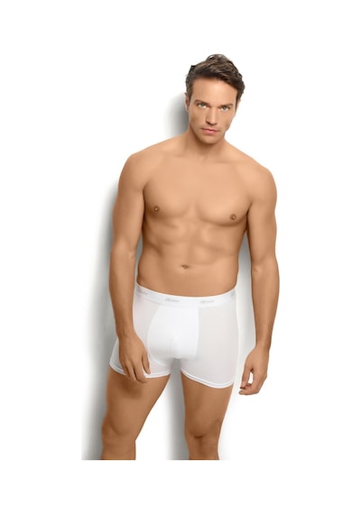 Jiber 321 Erkek Modal Pamuklu Boxer Beyaz