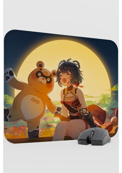 Xiangling Genshin Impact Anime Oyuncu V1 - 48x40 Xl Gaming Mouse Pad Fare Altlığı