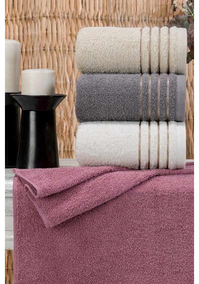 Casnack Diana Pastel Havlu Seti 4'lü 800 G 50 x 90 CM