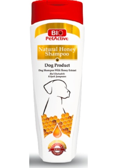 Bio Petactive Doğal Bal Özlü ve Buğday Proteinli Köpek Şampuanı 400 ML