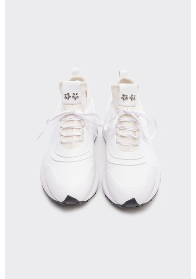 Derinet Hakiki Deri Erkek Sneakers Beyaz Beyaz
