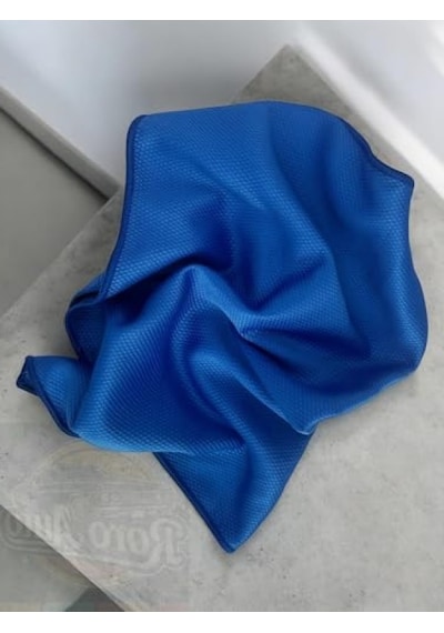 Mikrofiber Cam Ve Jant Silme Bezi - 50 X 70 Cm, Lacivert Açık Indigo