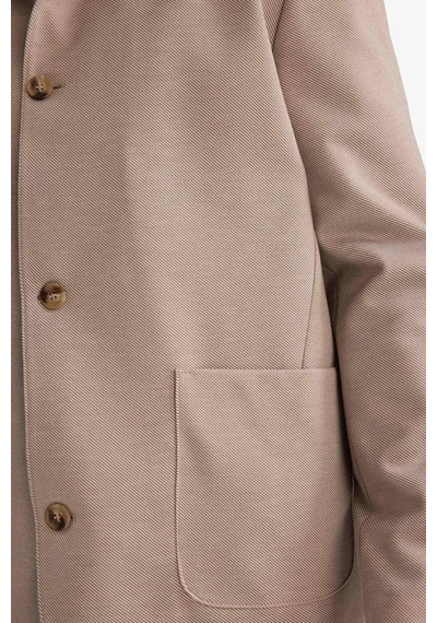 Defacto Regular Fit Polo Yaka Blazer Ceket G3832ax25wnbg404 Bej-bg404