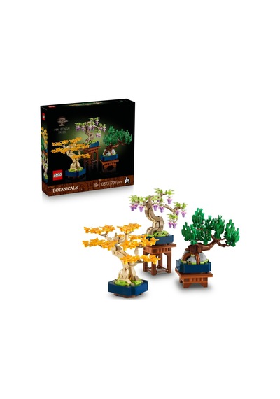 Botanicals Mini Bonsai Ağaçları 10373 Bitki Tutkunu Yetişkinler İçin Ginkgo, Wisteria Ve Siyah Çam Ağaçlarından Oluşan Dekoratif Bitki Modeli, Yaratıcı Hediye Fikri 709 Parça