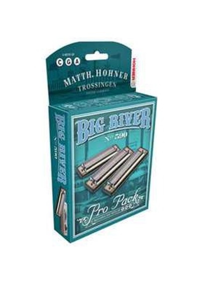 Hohner Big River Harp Mızıka Seti do-sol-la Majör