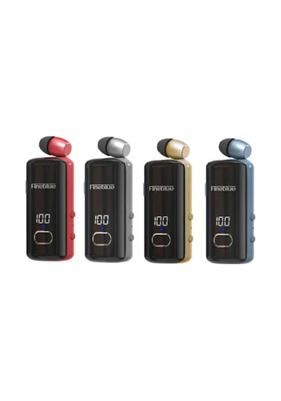 Fineblue F580 Dijital Göstergeli Makaralı Titreşimli Bluetooth Kulaklık Gold
