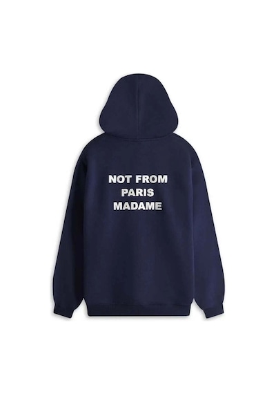 Daily Paper Not From Paris Madame Kawaii Kapüşonlu Sweatshirt - Pamuk, Lacivert, Şık Tasarım