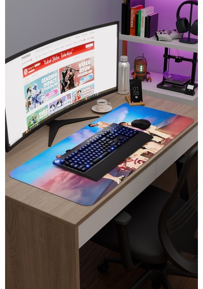 Stray Kids V3 90x40 Xxl Gaming Kauçuk Kaymaz Taban Mouse Pad Fare Altlığı