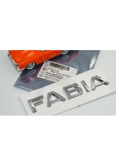 Skoda Fabia 2013 Yeni Nesil Bagaj Krom Abs 3M 3D Yazı Logo Amble