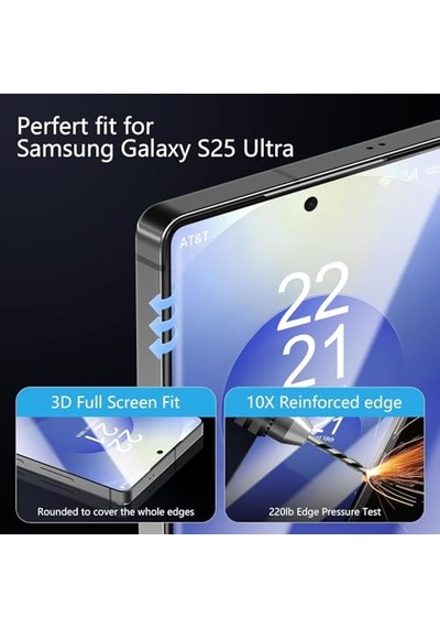 Aksesuar Galaxy S24 Ultra Hayalet Ekran Koruyucu Otomatik Hizalama Ekstra Güçlendirilmiş Kırılmaz Cam Galaxy S24 Ul